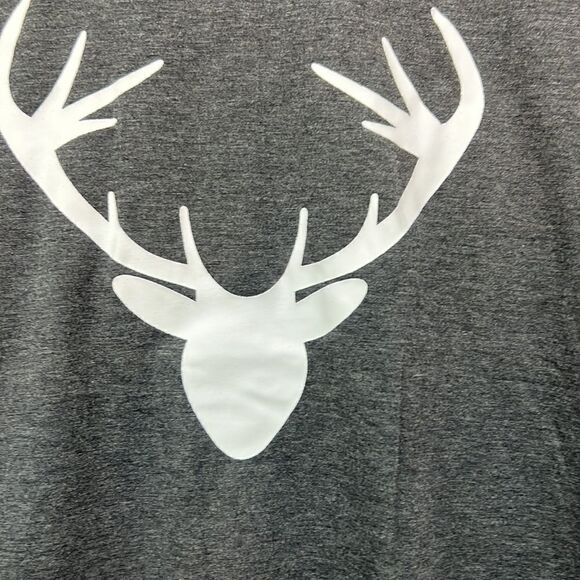 Ekouaer Gray and Red Moose print pajama set Men's Extra large NWT Gray and white - Picture 6 of 15